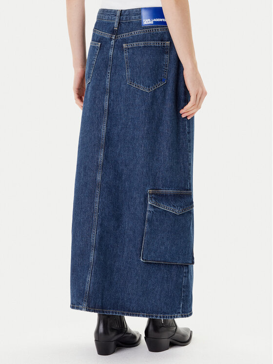 Karl Lagerfeld Jeans Karl Lagerfeld Jeans Дънкова пола A3W12011 Син Regular Fit