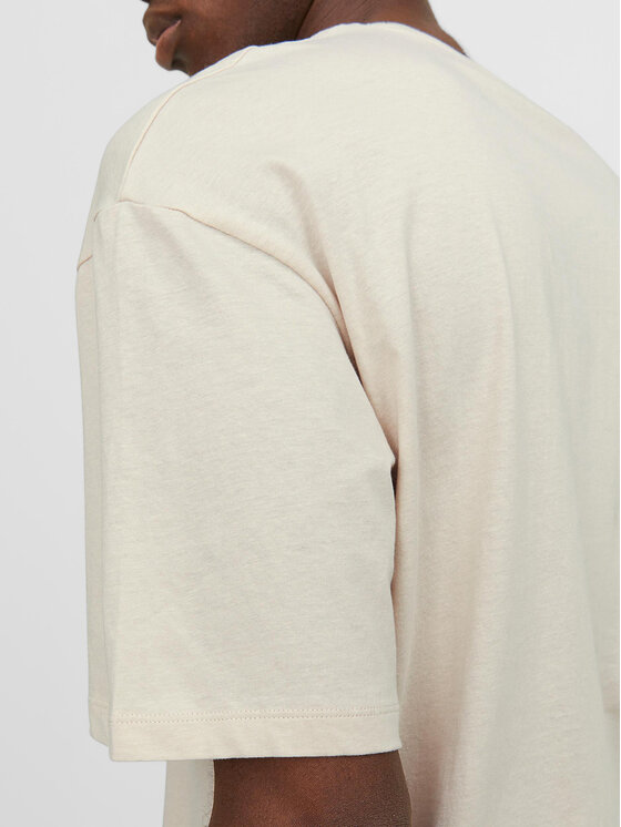 Jack&Jones Jack&Jones Tričko Bradley 12249319 Béžová Regular Fit