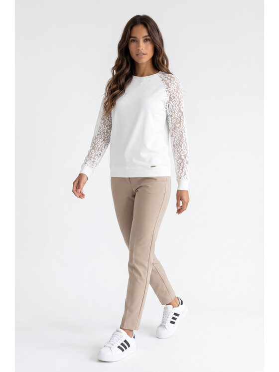 FIGL FIGL Blúzka M1352 Krémová Regular Fit