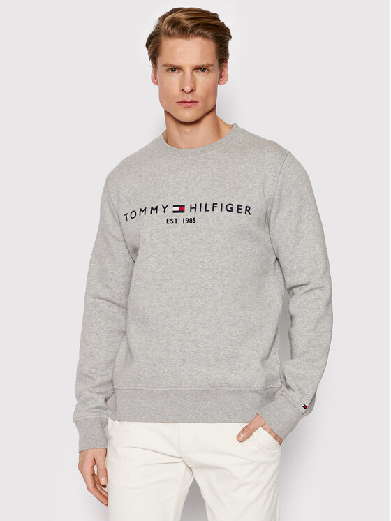 Tommy Hilfiger Tommy Hilfiger Суитшърт Logo MW0MW11596 Сив Regular Fit