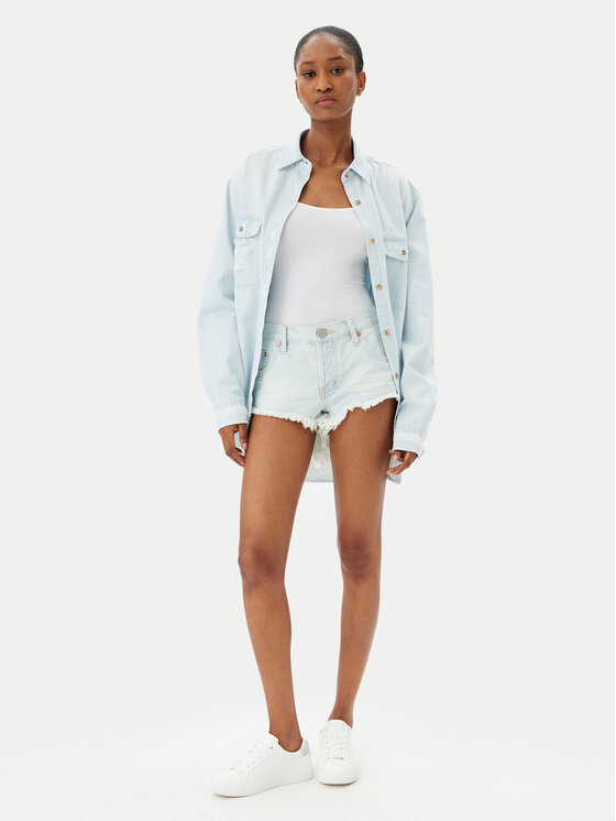One Teaspoon One Teaspoon Pantaloni scurți de blugi Bonitas 26867 Albastru Regular Fit