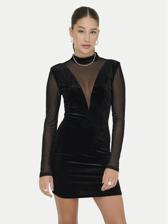 ONLY ONLY Kokteiļkleita Smooth 15360667 Melns Slim Fit