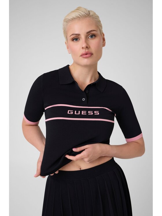 Guess Guess T-Shirt 183574 Czarny Classic Fit