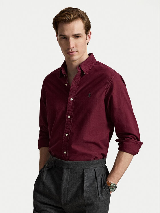 Polo Ralph Lauren Polo Ralph Lauren Koszula 710805564526 Bordowy Regular Fit