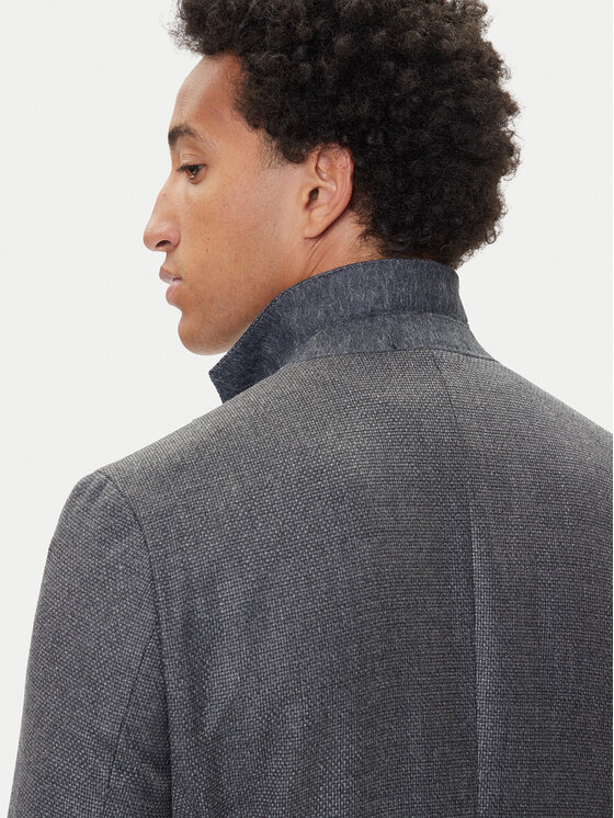BOSS BOSS Marynarka BOSS-50551560 Szary Regular Fit