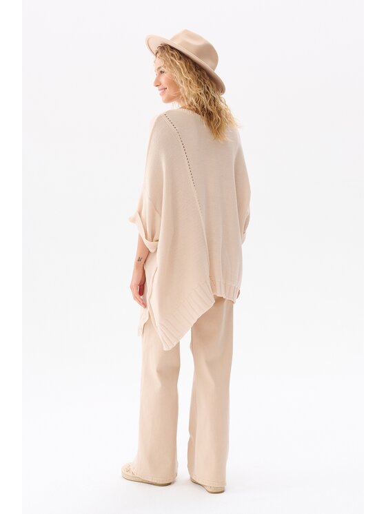 blue shadow blue shadow Sweter Gustti Beżowy Regular Fit