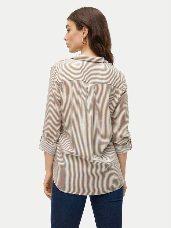 Vero Moda Vero Moda Koszula Bumpy 10275283 Beżowy Regular Fit