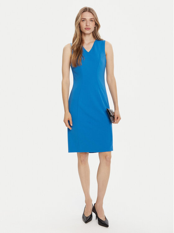 Calvin Klein Calvin Klein Koktel haljina LV044C063G Plava Slim Fit