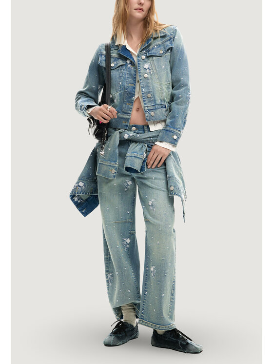 Desigual Desigual Giubbotto invernale CHAQ_PONY Blu Casual Fit