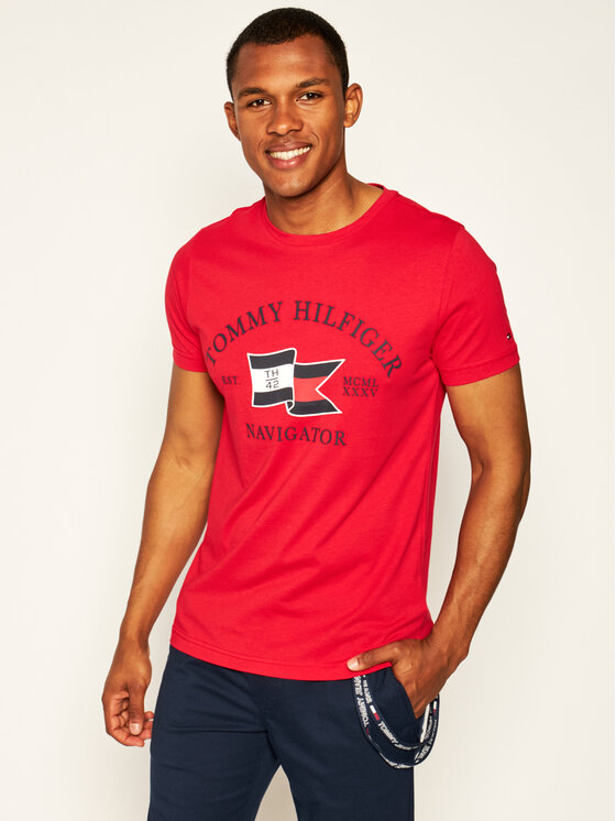 Tommy hilfiger t shirt rossa store