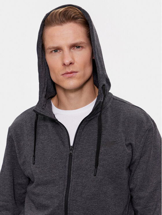 4F 4F Μπλούζα 4FAW23TSWSM695 Γκρι Regular Fit