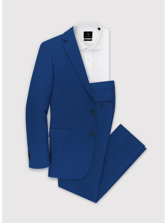 Pako Lorente Pako Lorente Spodnie garniturowe P22SF-6G-019 Granatowy Slim Fit