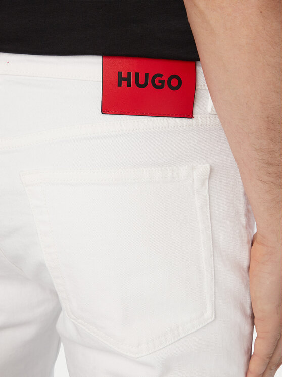 HUGO HUGO Jeansy Hugo 734 50556044 Biały Extra Slim Fit