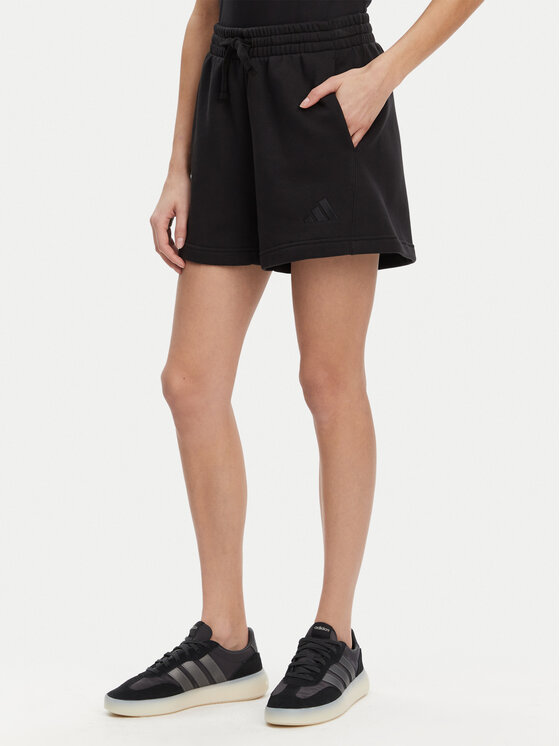 adidas Športové kraťasy ALL SZN Fleece JI6529 Čierna Loose Fit