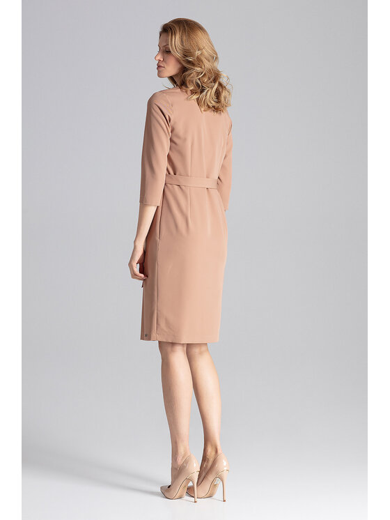 FIGL FIGL Vestito da giorno M654 Marrone Regular Fit