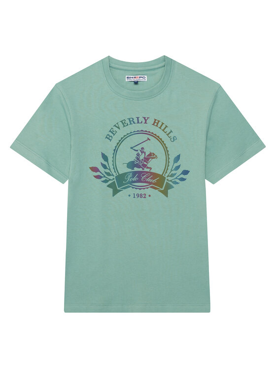 Beverly Hills Polo Club Beverly Hills Polo Club Тишърт W126-BHBTS-1055-25X Зелен Regular Fit