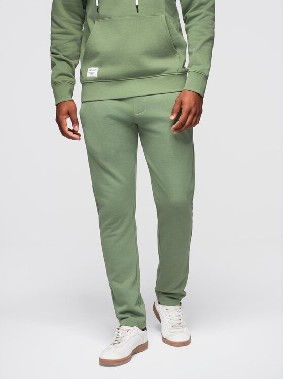 Ombre Ombre Komplet dresowy Z120 Zielony Regular Fit