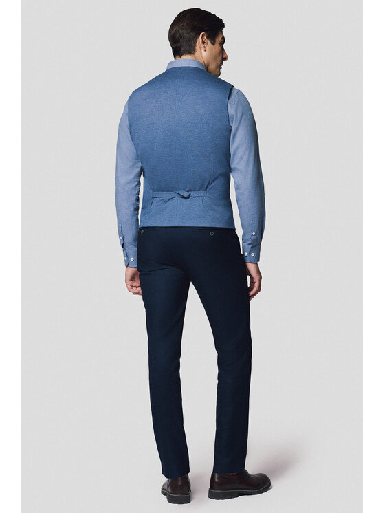 Lancerto Lancerto Kamizelka Santadi KA131125000007 Granatowy Slim Fit