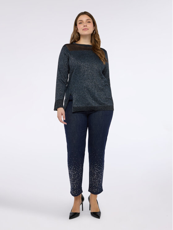 Fiorella Rubino Fiorella Rubino Maglione M013L008261N034 Blu Regular Fit