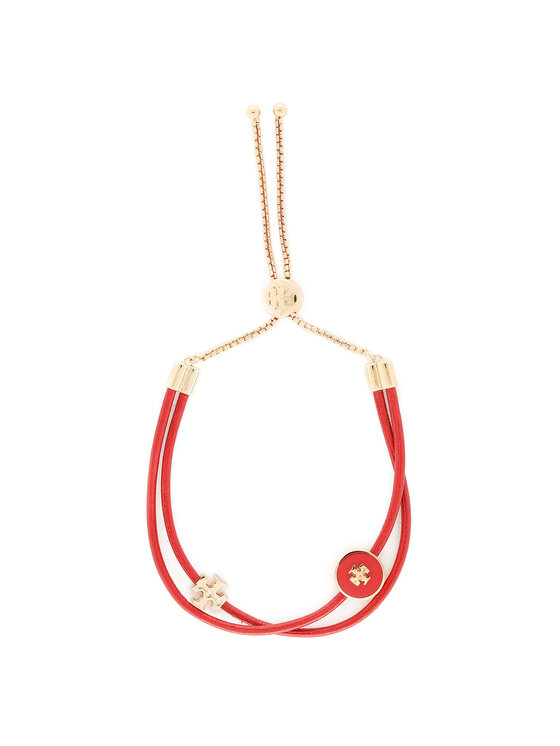 Tory Burch Tory Burch Браслет Kira Enamel Slider 61683 Червоний