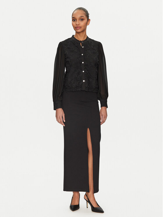 Morgan Morgan Bluse 251-CISLO Schwarz Regular Fit