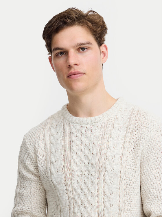 Blend Blend Džemper 20717439 Écru Regular Fit