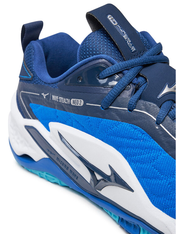 Mizuno Mizuno Обувки за зала Wave Stealth Neo 2 X1GA2400 Син
