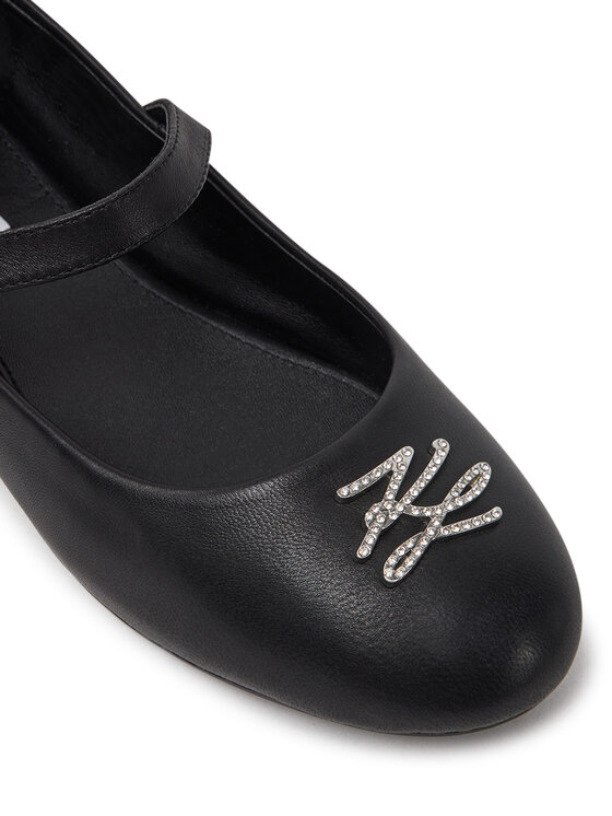 KARL LAGERFELD KARL LAGERFELD Baleriny Karo KL40121S Czarny