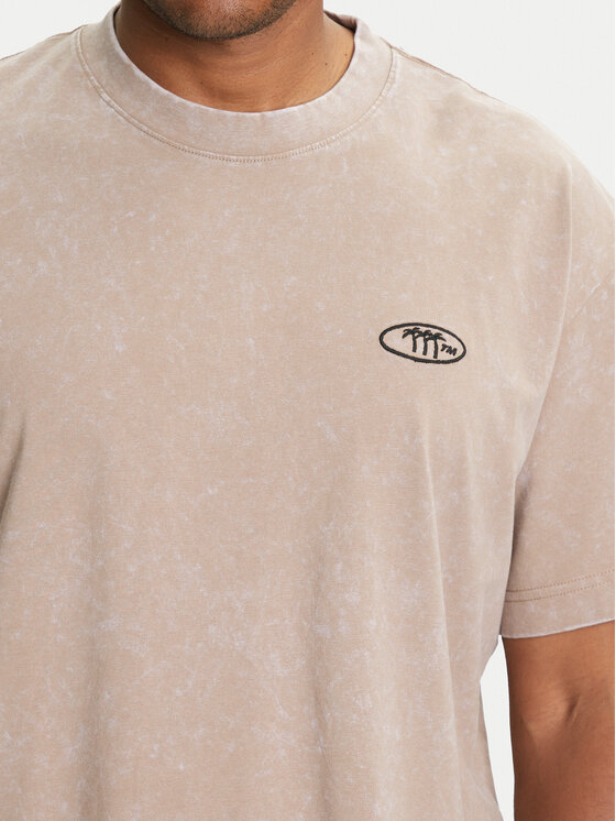 Jack & Jones Jack & Jones Tričko Retreat 12277886 Béžová Oversize