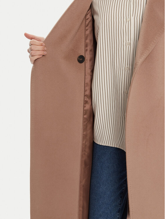 Weekend Max Mara Weekend Max Mara Volneni plašč Resina 2525016031 Rjava Regular Fit