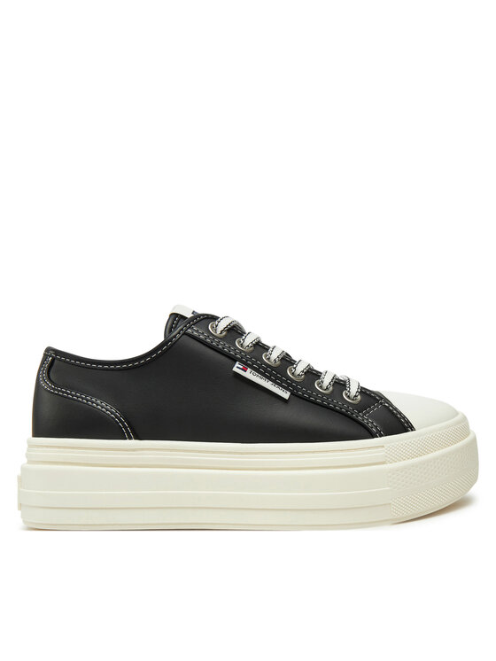 Tommy Jeans Tommy Jeans Teniși Foxing EN0EN02714 Negru