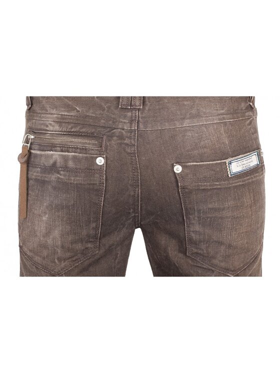 MOSCHINO MOSCHINO Jeansy MQ319 87 T7324 Hnědá Skinny Fit