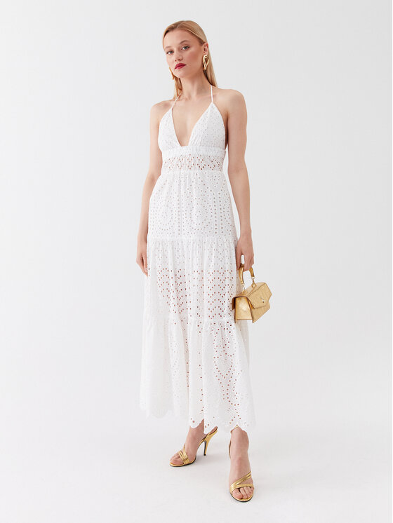 Patrizia Pepe Patrizia Pepe Літня сукня 2A2580/A288-W146 Білий Regular Fit