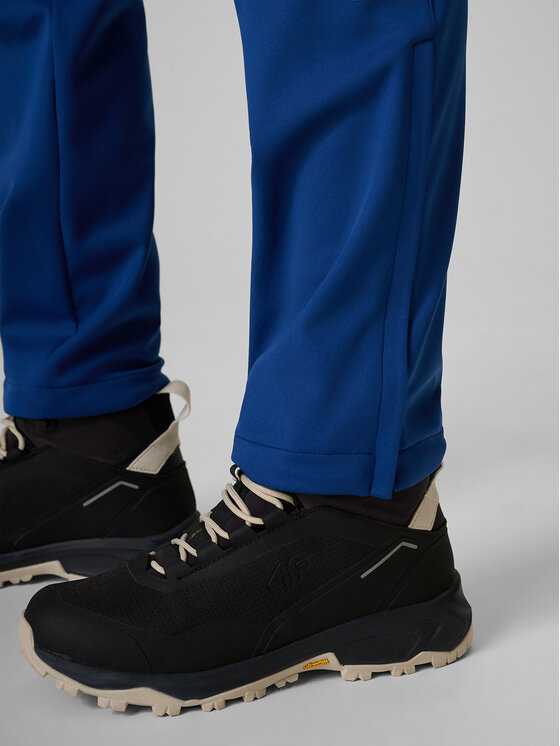 4F 4F Spodnie outdoor TREKKING Granatowy Regular Fit