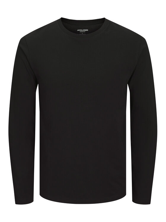 Jack&Jones Jack&Jones Majica dugih rukava Basic 12279538 Crna Regular Fit