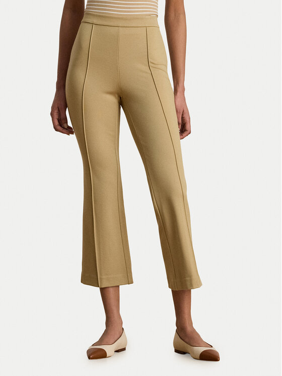 LAUREN RALPH LAUREN LAUREN RALPH LAUREN Bavlnené nohavice 200P09085002 Béžová Slim Fit