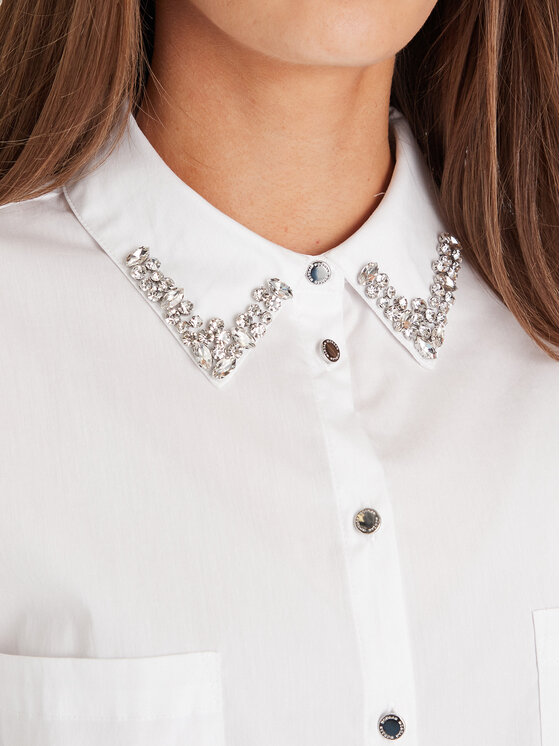 Morgan Morgan Camicia 252-CRISTO Bianco Loose Fit