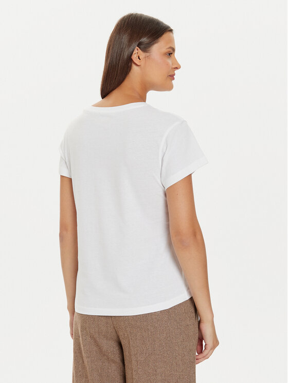 Pepe Jeans Pepe Jeans Tričko Ginny PL505945 Biela Regular Fit