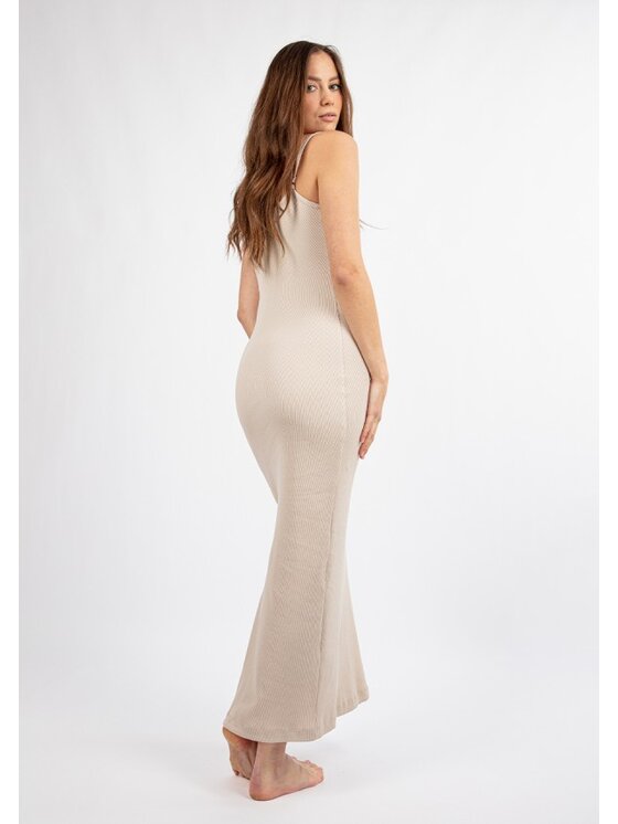 DKaren Sport DKaren Sport Sukienka codzienna DK-K-P7 Beżowy Slim Fit