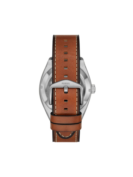 Fossil Fossil Ρολόι Everett Skeleton Automatic ME3261 Πράσινο