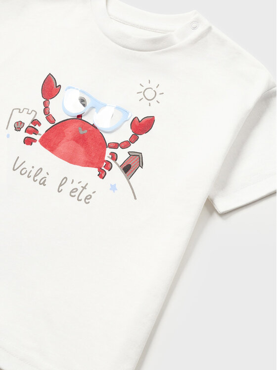 Mayoral Mayoral T-särk 1026 Valge Regular Fit