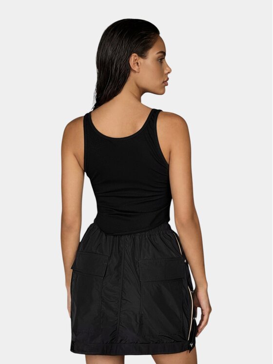 MADE BY SOCIETY MADE BY SOCIETY T-Shirt Maiou ECHO - M27398 Czarny Basic Fit