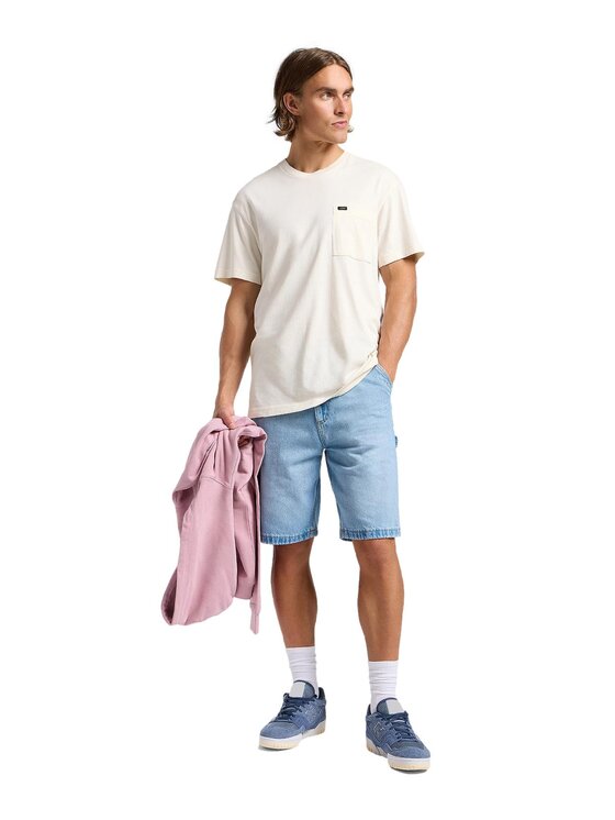 Lee Lee Szorty jeansowe 112364156 Niebieski Regular Fit