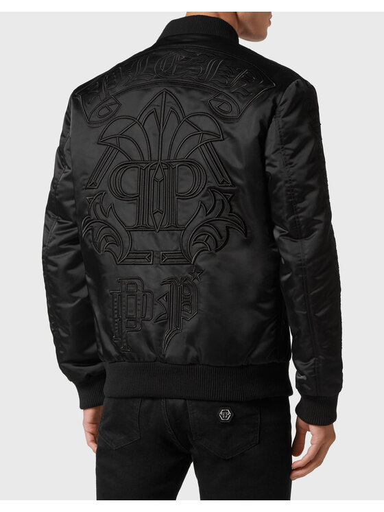 PHILIPP PLEIN PHILIPP PLEIN Bundy bomber 1631 Čierna Regular Fit
