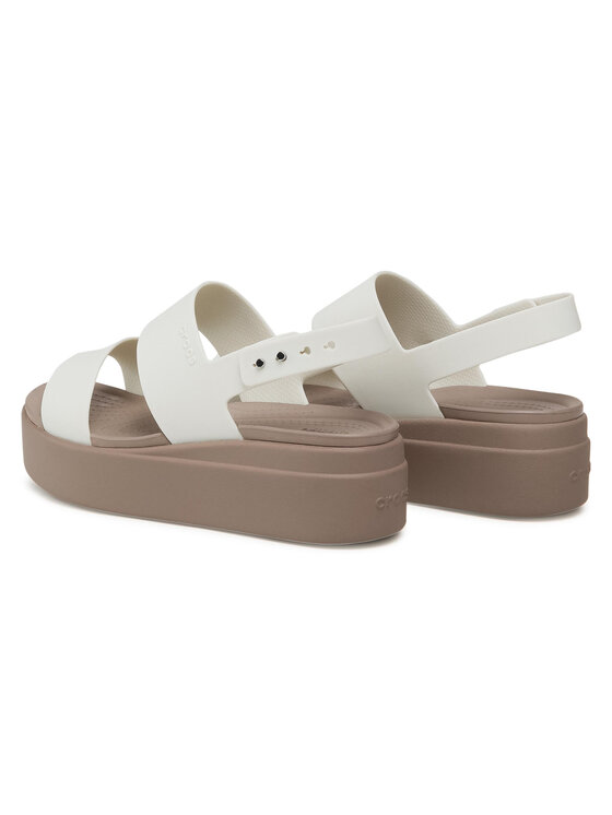 Crocs Crocs Сандали Brooklyn Low Wedge W 206453 Бял