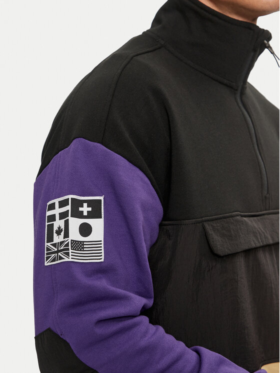 Colourwear Colourwear Jopa Bloc Half Zip 70102538 Črna Regular Fit