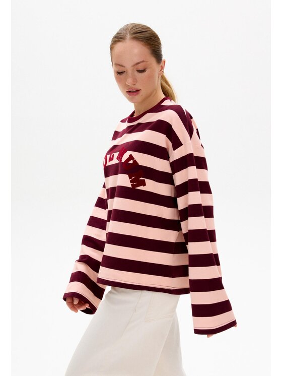 Mirons Mirons Longsleeve Print Kolorowy Regular Fit