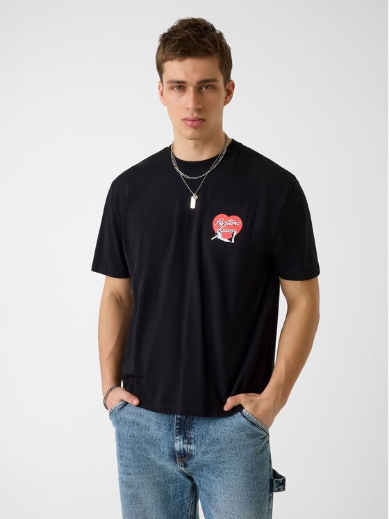 Guess Jeans Guess Jeans T-Shirt 182489 Černá Classic Fit