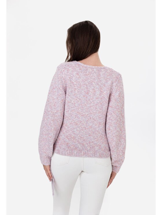 LAURELLA LAURELLA Sweter 6TU016 Różowy Regular Fit