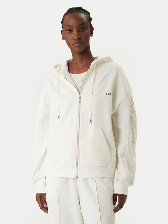 Liu Jo Sport Hanorac TA6204 FS090 Écru Regular Fit